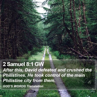 2 Samuel 8:1 GW Bible Verse Image