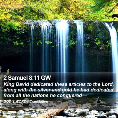2 Samuel 8:11 GW Bible Verse Image
