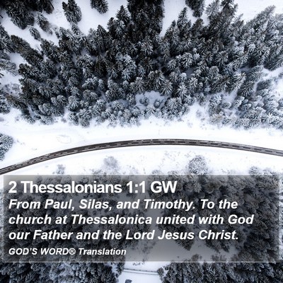 2 Thessalonians 1:1 GW Bible Verse Image