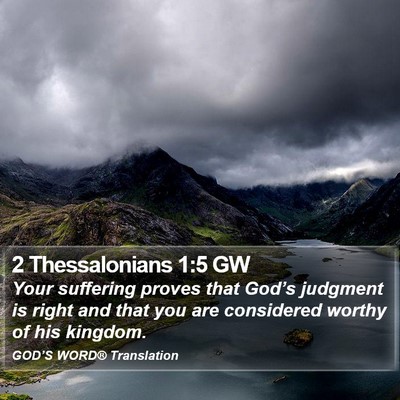 2 Thessalonians 1:5 GW Bible Verse Image
