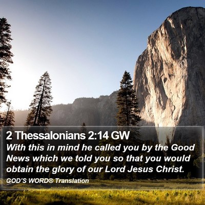 2 Thessalonians 2:14 GW Bible Verse Image