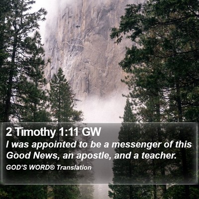 2 Timothy 1:11 GW Bible Verse Image