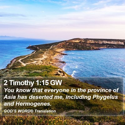 2 Timothy 1:15 GW Bible Verse Image