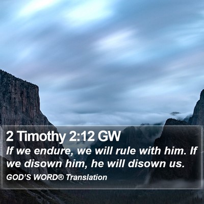 2 Timothy 2:12 GW Bible Verse Image