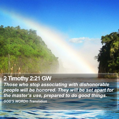 2 Timothy 2:21 GW Bible Verse Image