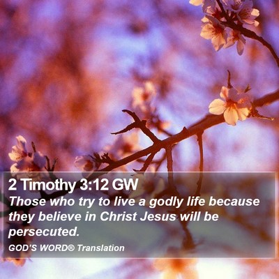 2 Timothy 3:12 GW Bible Verse Image