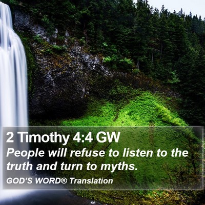 2 Timothy 4:4 GW Bible Verse Image