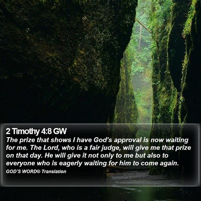 2 Timothy 4:8 GW Bible Verse Image