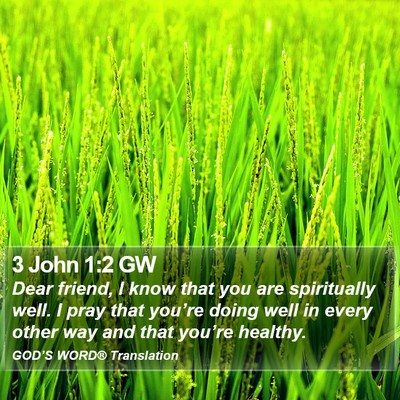 3 John 1:2 GW Bible Verse Image