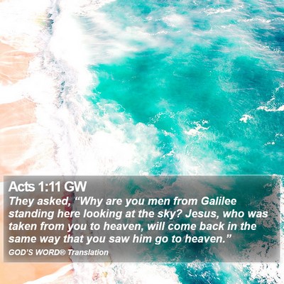 Acts 1:11 GW Bible Verse Image