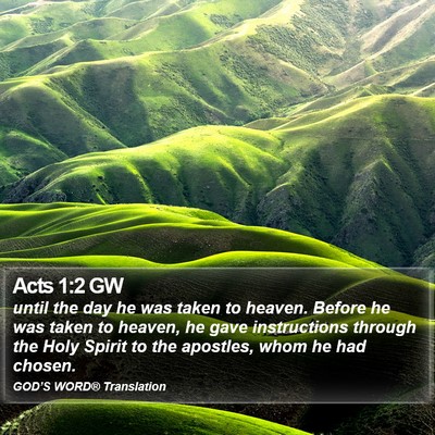 Acts 1:2 GW Bible Verse Image