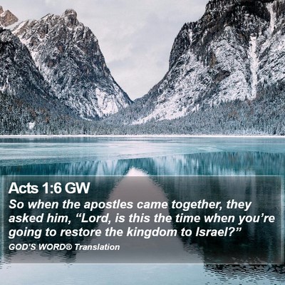 Acts 1:6 GW Bible Verse Image