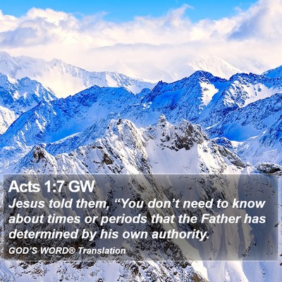 Acts 1:7 GW Bible Verse Image