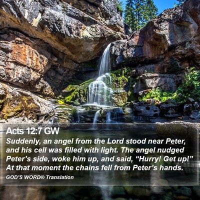 Acts 12:7 GW Bible Verse Image