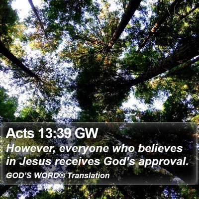 Acts 13:39 GW Bible Verse Image