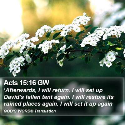 Acts 15:16 GW Bible Verse Image