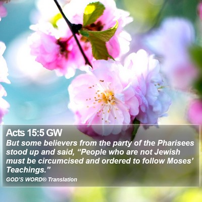 Acts 15:5 GW Bible Verse Image