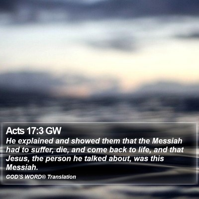Acts 17:3 GW Bible Verse Image