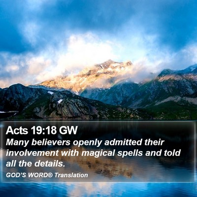 Acts 19:18 GW Bible Verse Image