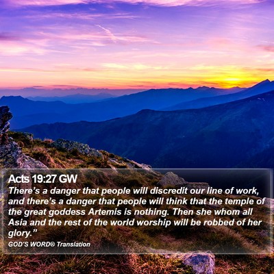 Acts 19:27 GW Bible Verse Image