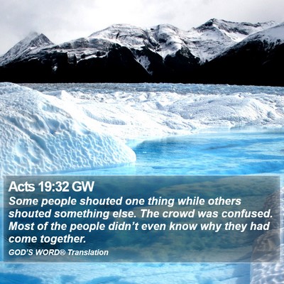 Acts 19:32 GW Bible Verse Image