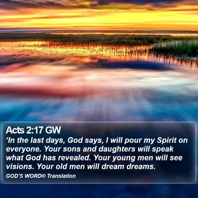Acts 2:17 GW Bible Verse Image