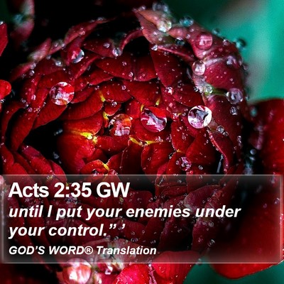 Acts 2:35 GW Bible Verse Image