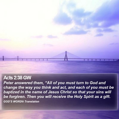 Acts 2:38 GW Bible Verse Image