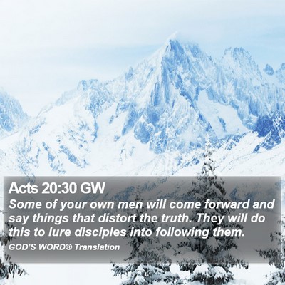 Acts 20:30 GW Bible Verse Image