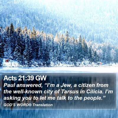 Acts 21:39 GW Bible Verse Image