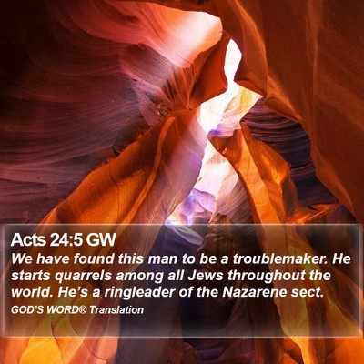 Acts 24:5 GW Bible Verse Image