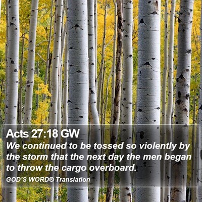 Acts 27:18 GW Bible Verse Image