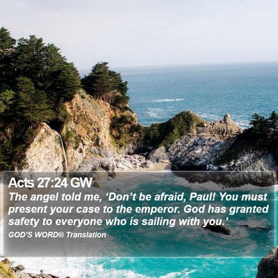 Acts 27:24 GW Bible Verse Image