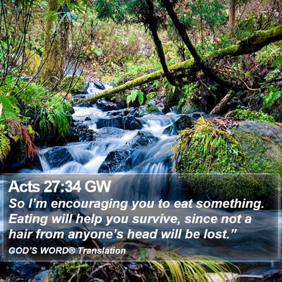 Acts 27:34 GW Bible Verse Image