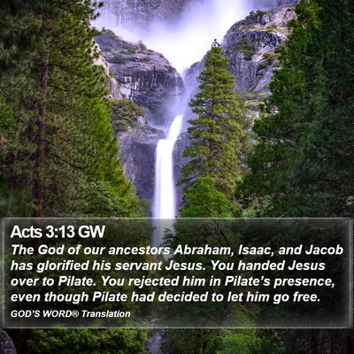 Acts 3:13 GW Bible Verse Image