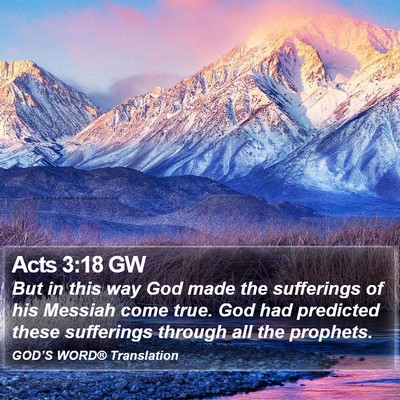 Acts 3:18 GW Bible Verse Image