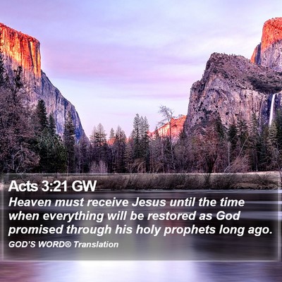 Acts 3:21 GW Bible Verse Image