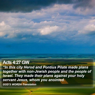 Acts 4:27 GW Bible Verse Image