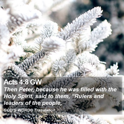 Acts 4:8 GW Bible Verse Image