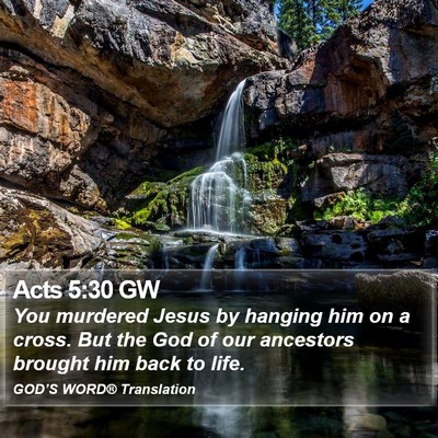 Acts 5:30 GW Bible Verse Image