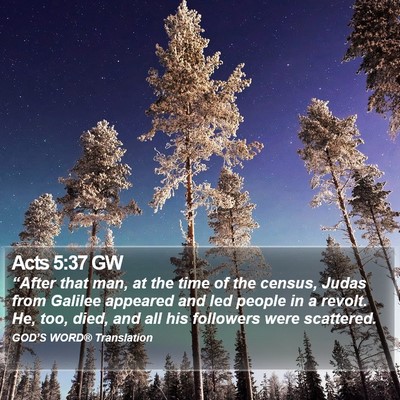 Acts 5:37 GW Bible Verse Image