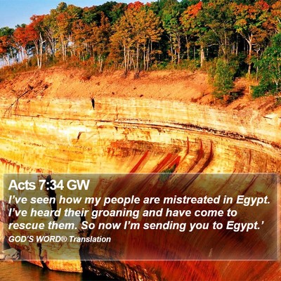 Acts 7:34 GW Bible Verse Image