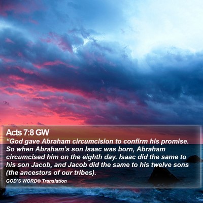 Acts 7:8 GW Bible Verse Image