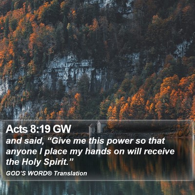 Acts 8:19 GW Bible Verse Image