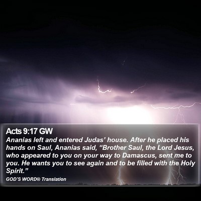 Acts 9:17 GW Bible Verse Image