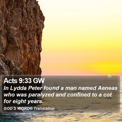 Acts 9:33 GW Bible Verse Image