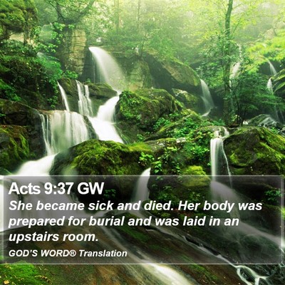 Acts 9:37 GW Bible Verse Image