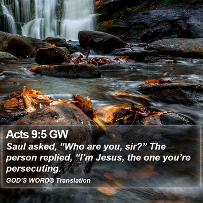 Acts 9:5 GW Bible Verse Image