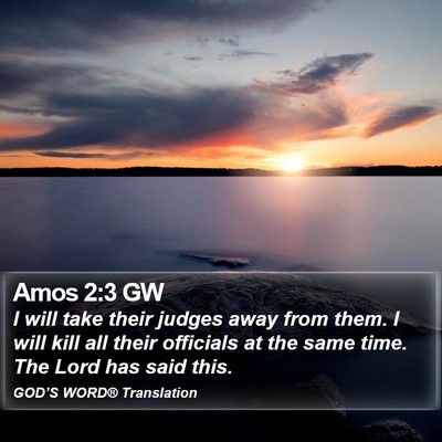 Amos 2:3 GW Bible Verse Image