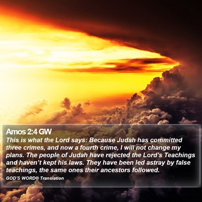 Amos 2:4 GW Bible Verse Image